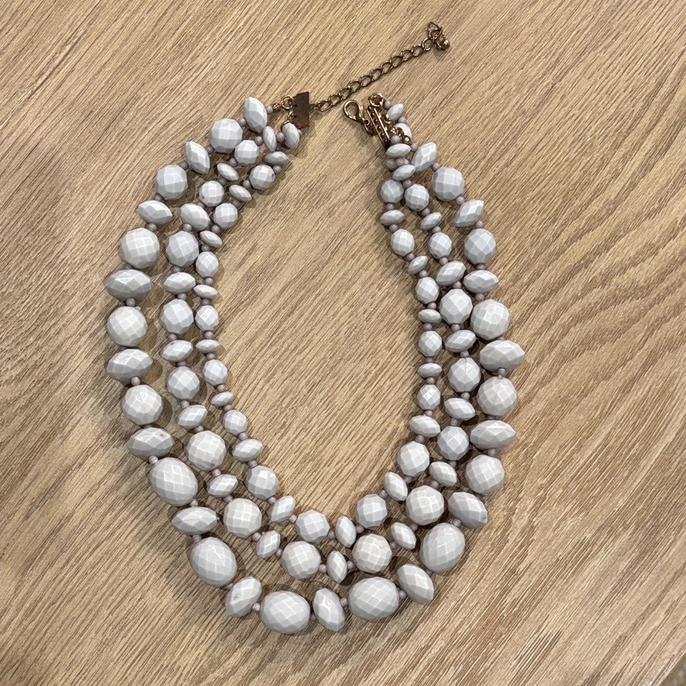 3 strand beaded necklace.